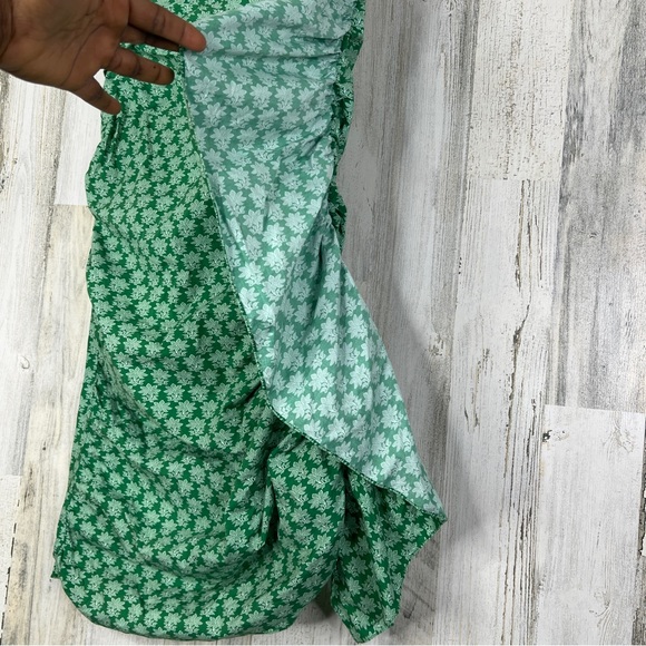 Rhode Women's Green Asymmetric Felicity Scalloped‎ Ruffle Skirt Size 6 - Picture 9 of 13